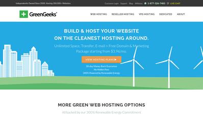 Скриншот greengeeks.com