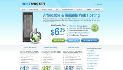 Скриншот hostmaster.com